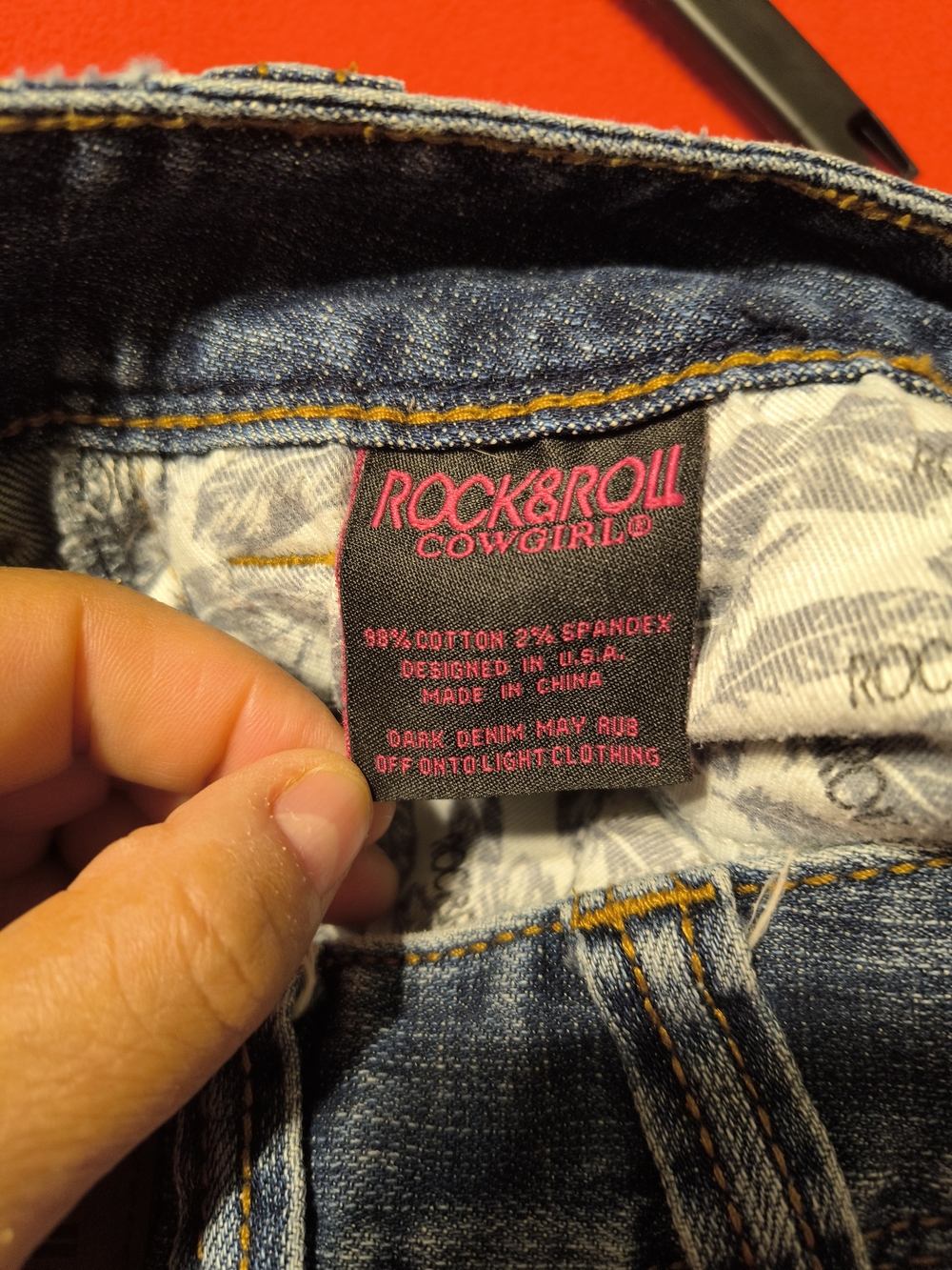 Rock & Roll Cowgirl Women’s Blue Bootcut Jeans - Picture 6 of 7